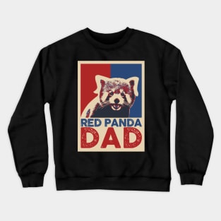 Red Panda Dad Pop Art Style Crewneck Sweatshirt